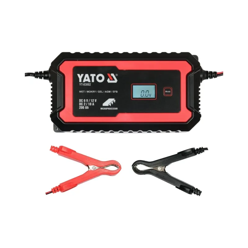 Yato YT-83002 akkumulátortöltő járművekhez 6 V/2 A, 12 V/10 A Különleges ajánlat