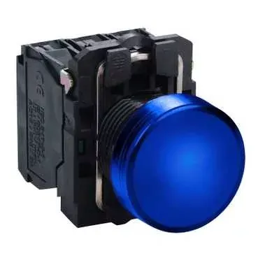 Biztonságos fizetés Schneider Illuminating block with 22mm blue LED XB5AVB6